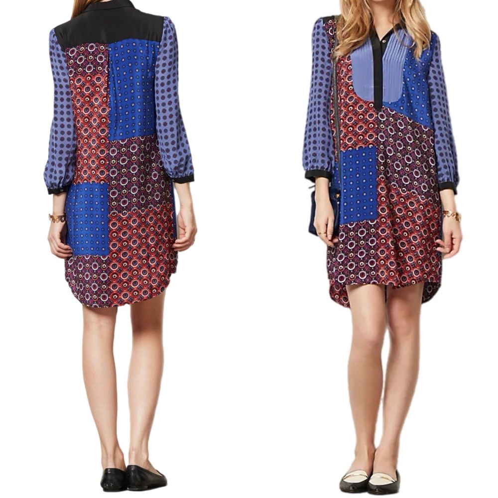 Anthropologie Foulard Silk Shirtdress